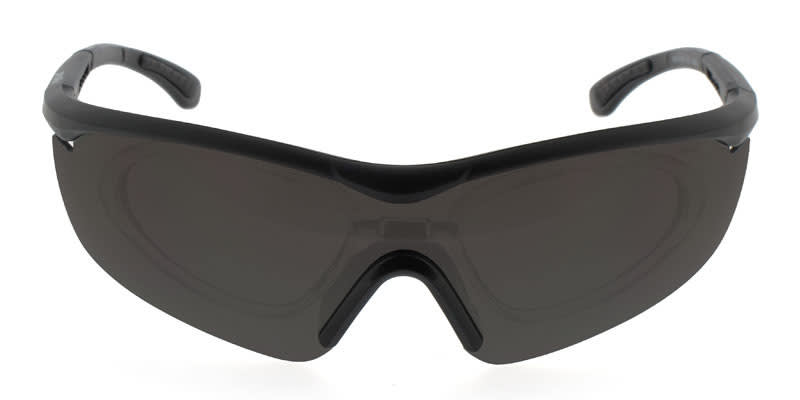 Pro RX Ride Inner-ClipOn Polarized glasses - Black - Frontal View