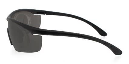 Pro RX Ride Inner-ClipOn Polarized glasses - Black - Side View
