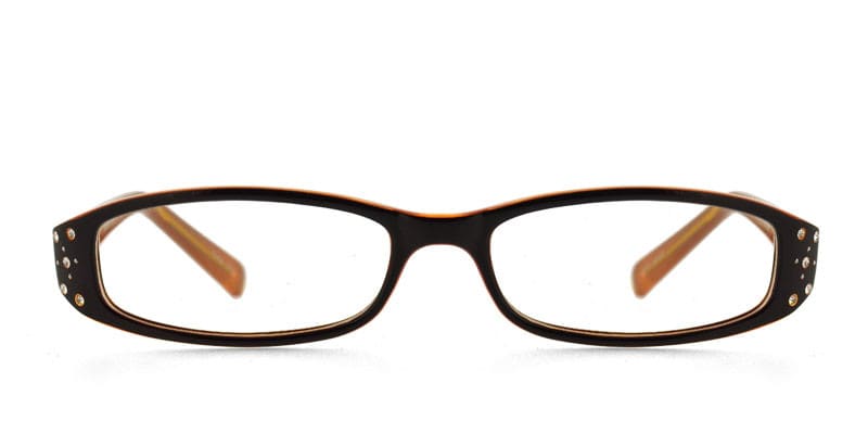 Megan Brown w/Orange glasses - Brown - Frontal View
