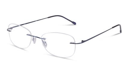Layla Dark Blue glasses - Blue - Angle View