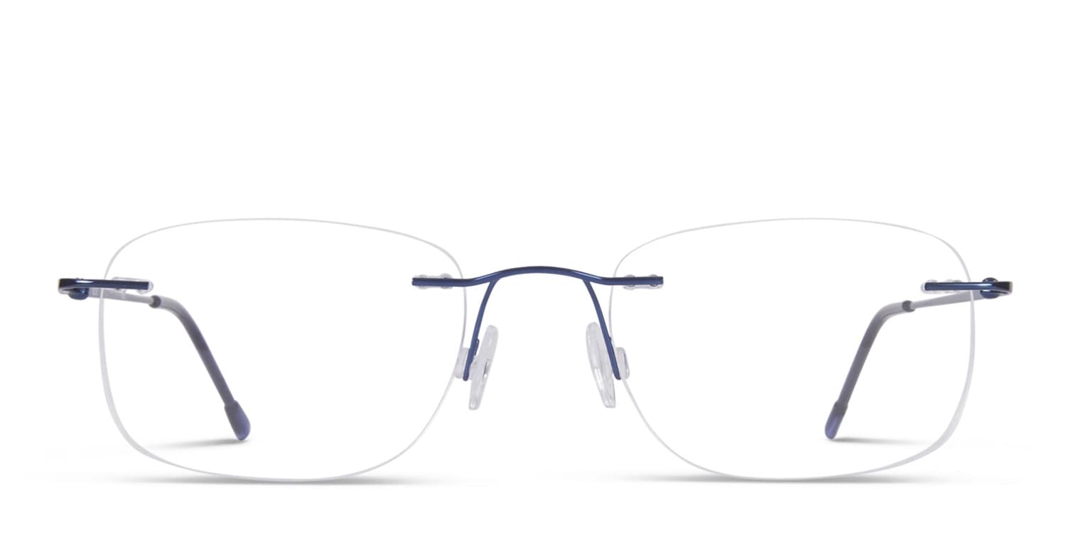 Rome Dark Blue glasses - Blue - Frontal View