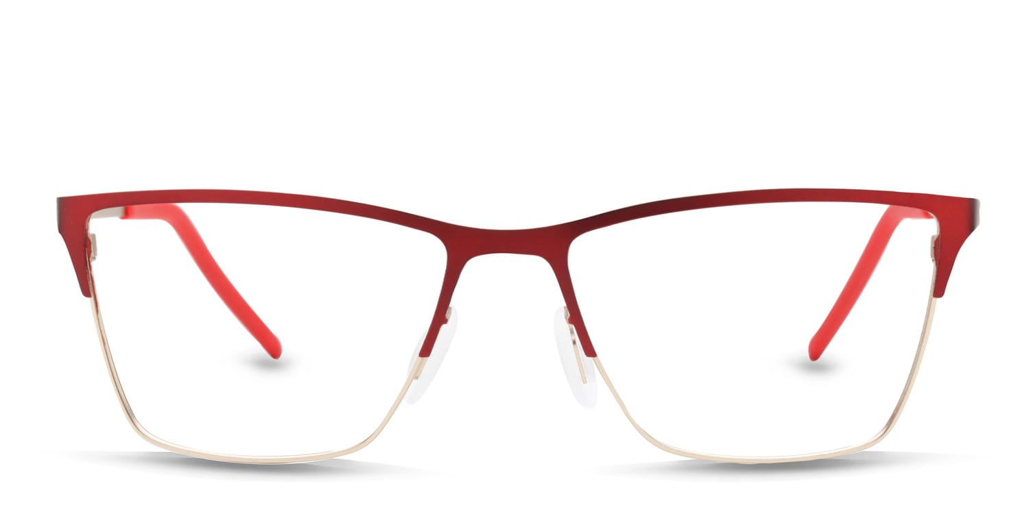 Michelle Moretti 202 Red glasses - Red - Frontal View