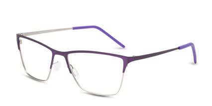 Michelle Moretti 202 Eggplant glasses - Purple - Angle View