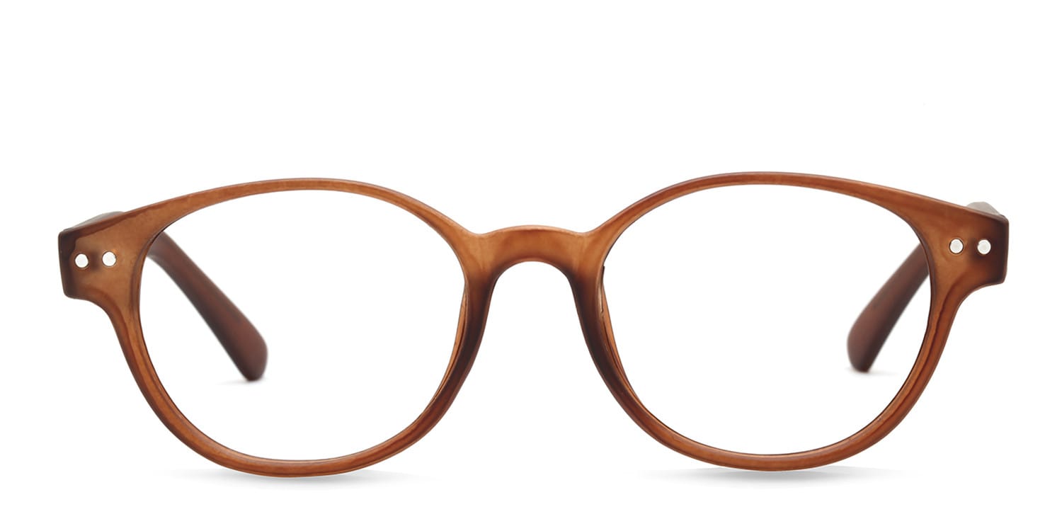 Terry Brown glasses - Brown - Frontal View