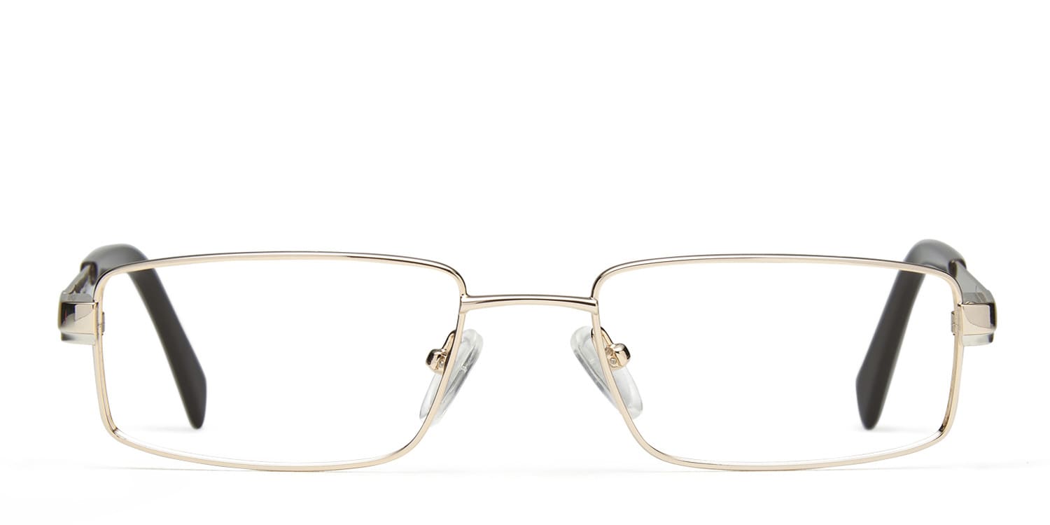 Julien West Anderson Gold glasses - Gold - Frontal View