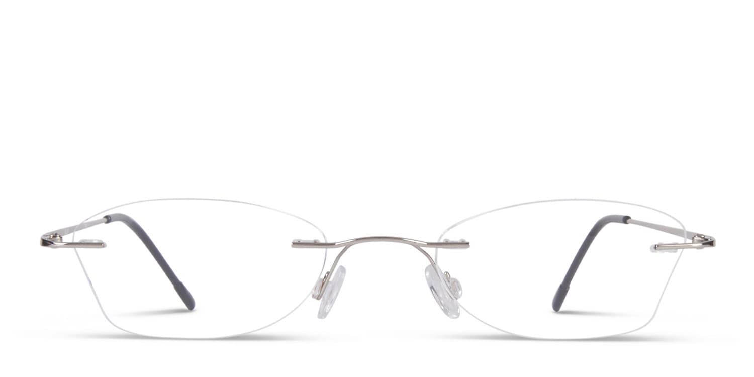 Kingsley Silver glasses - Silver - Frontal View