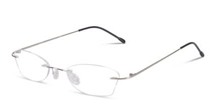 Kingsley Silver glasses - Silver - Angle View