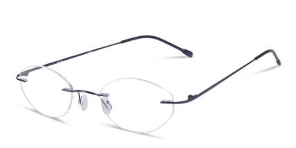 Fredrick Blue glasses - Blue - Angle View
