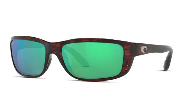 Costa Del Mar 6S9059 Zane tortoise frame with green mirrored 580g lenses. Lenses provide 100 UV protection