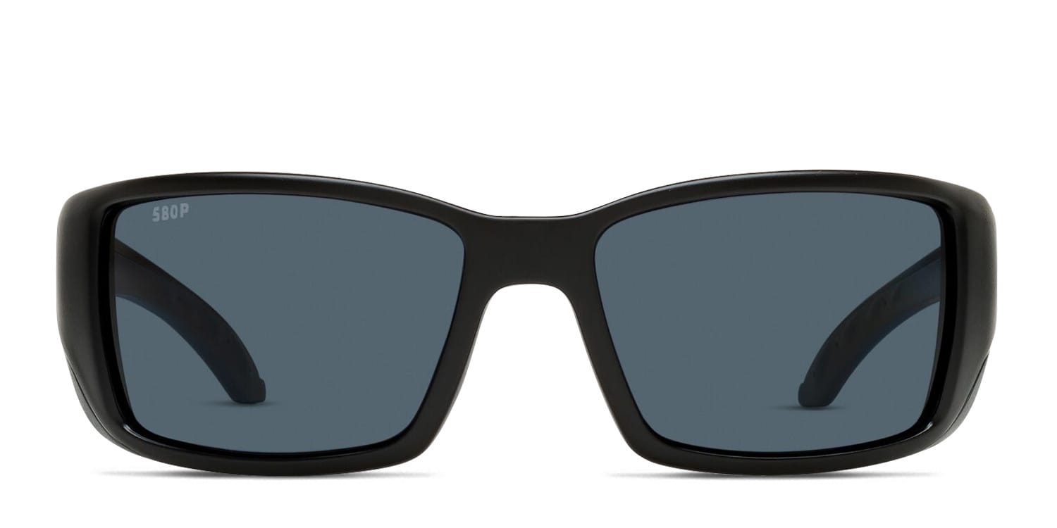 Costa Del Mar 6S9014 Blackfin Black , Gray glasses - Black / Gray - Frontal View