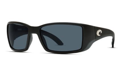 Costa Del Mar 6S9014 Blackfin Black , Gray glasses - Black / Gray - Angle View