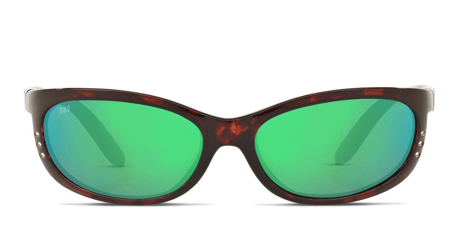 Costa Del Mar 6S9058 Fathom Green , Tortoise glasses - Green / Tortoise - Frontal View