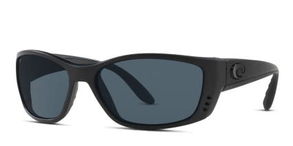 Costa Del Mar 6S9054 Fisch Black , Gray glasses - Black / Gray - Angle View