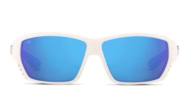 Costa Del Mar 6S9009 Tuna Alley white frame with blue mirrored