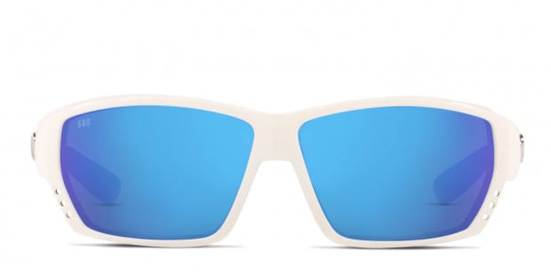 Costa Del Mar 6S9009 Tuna Alley white frame with blue mirrored