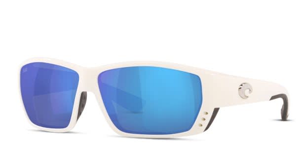 Costa Del Mar 6S9009 Tuna Alley white frame with blue mirrored