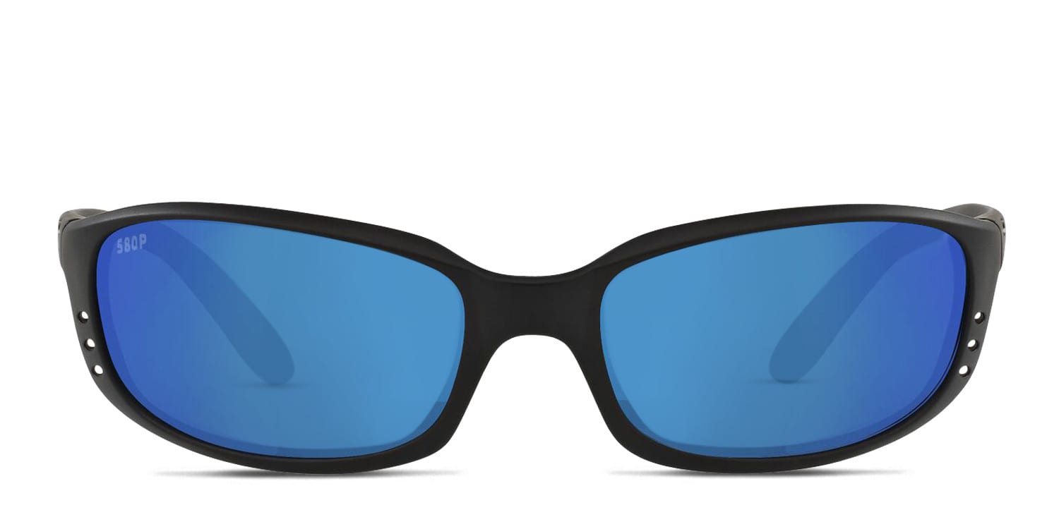 Costa Del Mar 6S9017 Brine Black , Blue glasses - Black / Blue - Frontal View