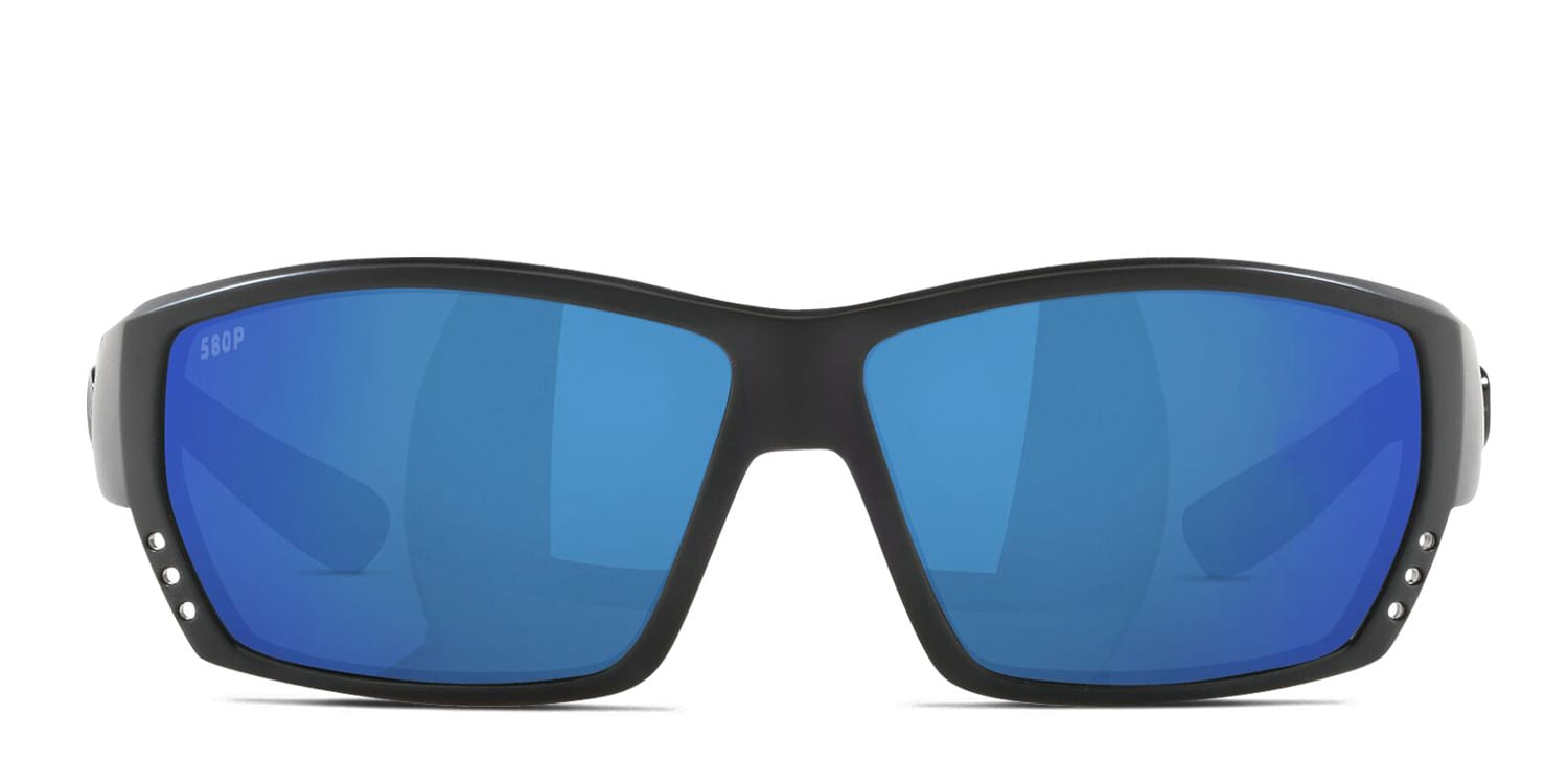 Costa Del Mar 6S9009 Tuna Alley Black , Blue glasses - Black / Blue - Frontal View
