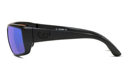 Costa Del Mar 6S9006 Fantail Shiny Black, Green glasses - Shiny Black / Green - Side View