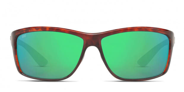 Costa Del Mar 6S9048 Mag Bay tortoise frame with green mirrored 580g lenses. Lenses provide 100 UV protection