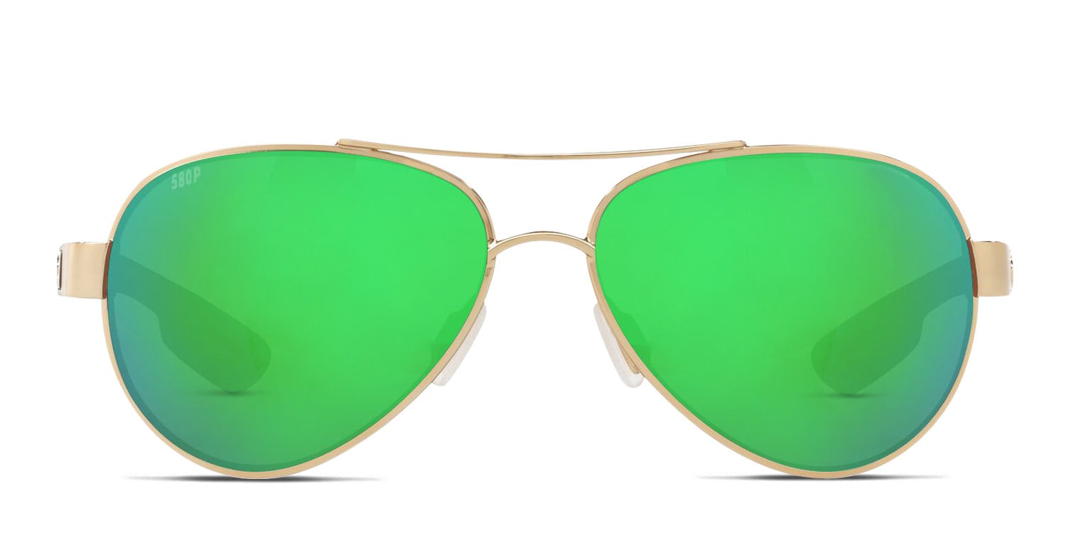 Costa Del Mar 6S4006 Loreto Gold , Green , Pink glasses - Gold / Green / Pink - Frontal View