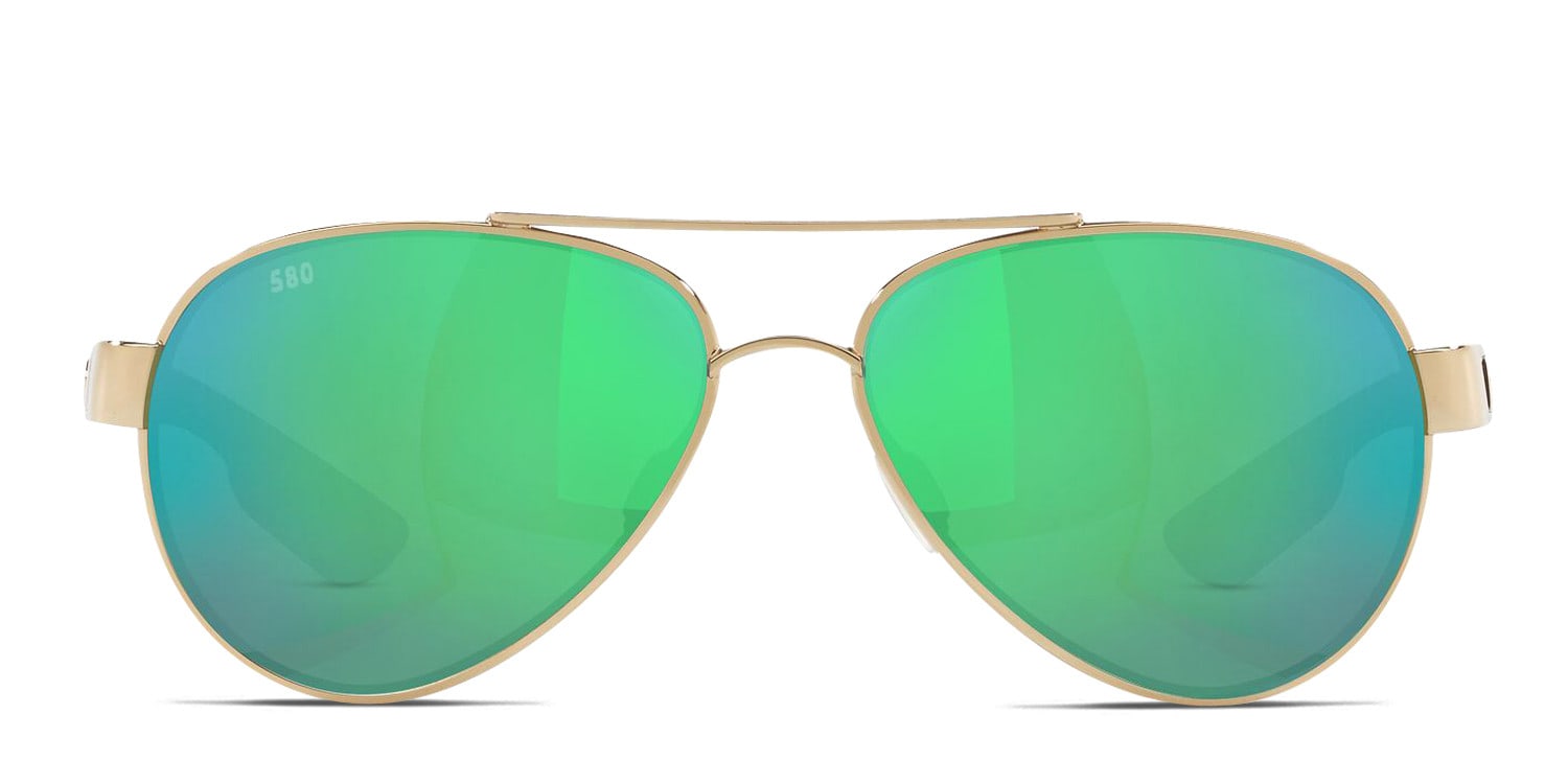 Costa Del Mar 6S4006 Loreto Gold , Green , Pink glasses - Gold / Green / Pink - Frontal View