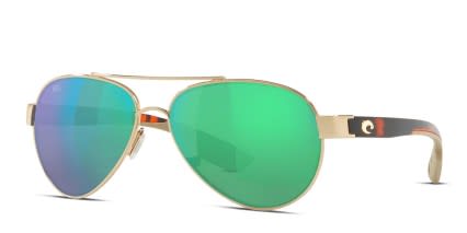 Costa Del Mar 6S4006 Loreto Gold , Green , Pink glasses - Gold / Green / Pink - Angle View
