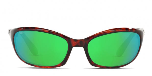 Costa Del Mar 6S9040 Harpoon tortoise frame with green mirrored 580p lenses. Lenses provide 100 UV protection