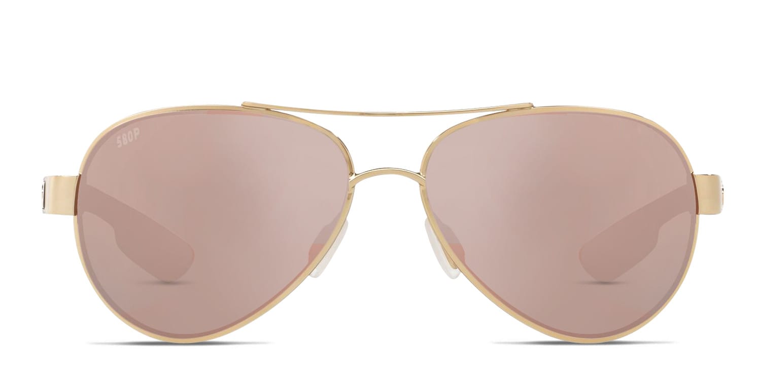 Costa Del Mar 6S4006 Loreto Gold , Pink , Silver glasses - Gold / Pink / Silver - Frontal View