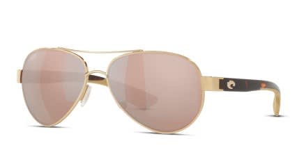 Costa Del Mar 6S4006 Loreto Gold , Pink , Silver glasses - Gold / Pink / Silver - Angle View