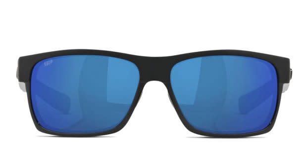 Costa Del Mar 6S9026 Half Moon Shiny Black, Blue Prescription
