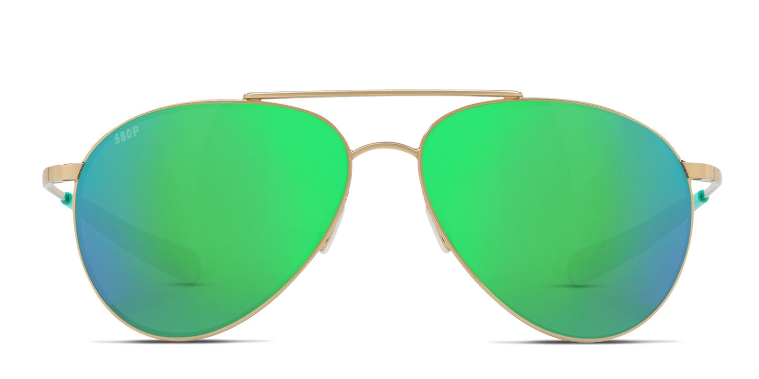 Costa Del Mar 6S6003 Piper Gold , Green glasses - Gold / Green - Frontal View