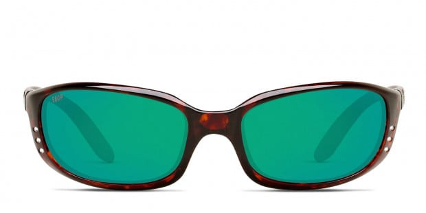 Costa Del Mar 6S7001 Brine Readers tortoise frame with green mirrored 580p lenses. Lenses provide 100 UV protection