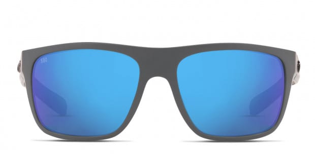 Costa Del Mar 6S9021 Broadbill gray frame with blue mirrored 580g lenses. Lenses provide 100 UV protection