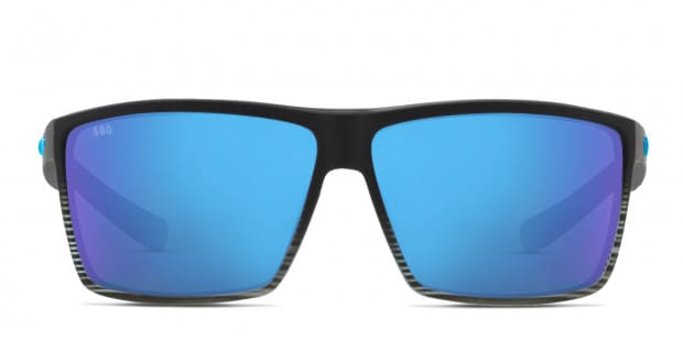 Costa 6S9018 Rincon 63 Blue Mirror & Shiny Black Polarized Sunglasses