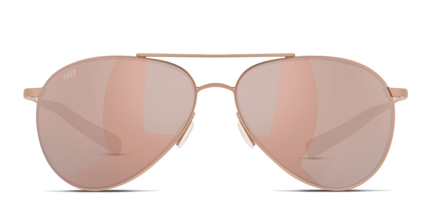 Costa Del Mar 6S6003 Piper Gold , Pink , Silver glasses - Gold / Pink / Silver - Frontal View