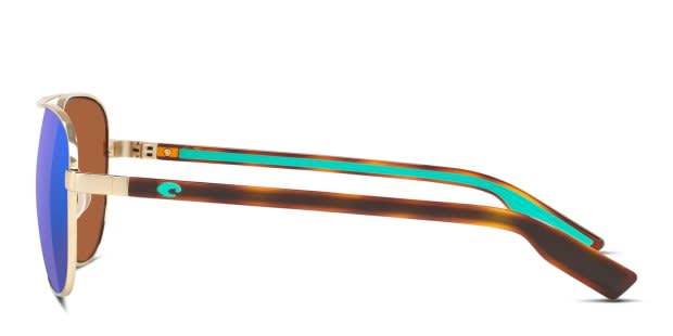Costa Del Mar 6S4002 Peli gold frame with green mirrored  display picture 2
