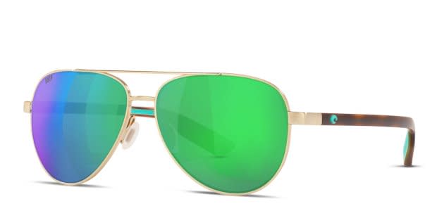 Costa Del Mar 6S4002 Peli gold frame with green mirrored  display picture 1