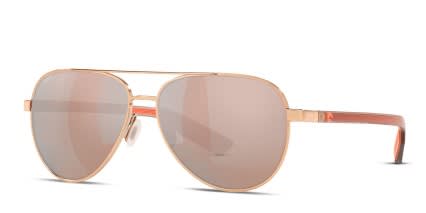 Costa Del Mar 6S4002 Peli Gold , Pink , Silver glasses - Gold / Pink / Silver - Angle View