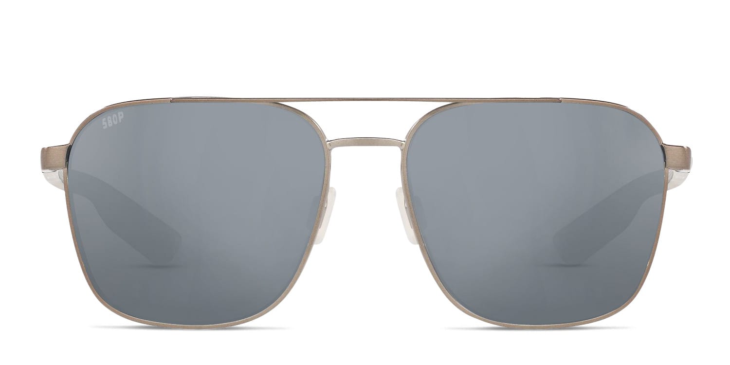 Costa Del Mar 6S4003 Wader Gray , Gunmetal , Silver glasses - Gray / Gunmetal / Silver - Frontal View