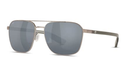 Costa Del Mar 6S4003 Wader Gray , Gunmetal , Silver glasses - Gray / Gunmetal / Silver - Angle View
