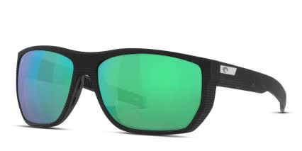 Costa Del Mar 6S9085 Santiago Black , Gold , Green glasses - Black / Gold / Green - Angle View