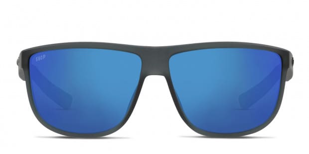 Costa Del Mar 6S9010 Rincondo gray clear frame with blue mirrored 580p lenses. Lenses provide 100 UV protection