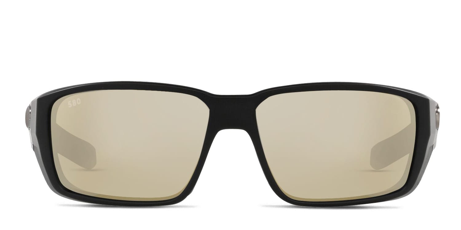 Costa Del Mar 6S9079 Fantail Pro Black , Silver glasses - Black / Silver - Frontal View