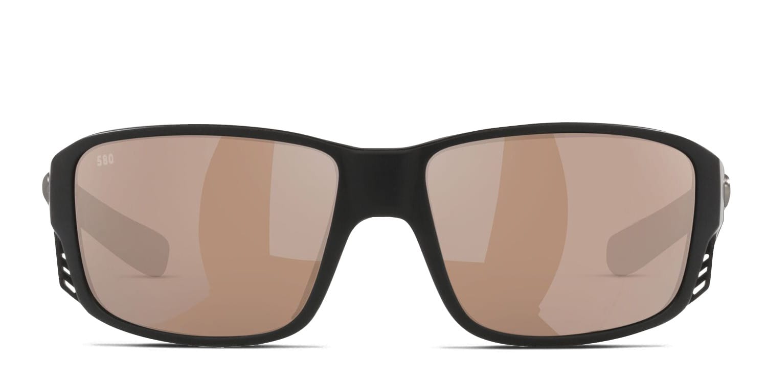 Costa Del Mar 6S9105 Tuna Alley Pro Black , Gold , Silver glasses - Black / Gold / Silver - Frontal View