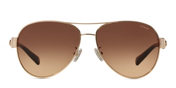 Coach sunglasses gold tortoise clearance