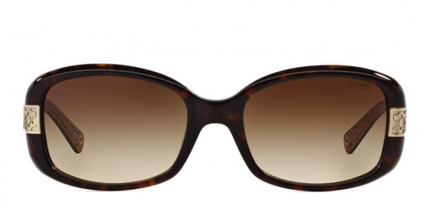 Coach HC8003 Tortoise w Brown Prescription Sunglasses 50 Off Lenses