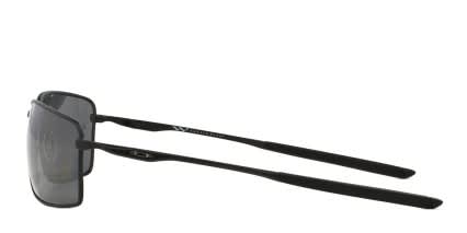 Oakley Square Wire Matte Black w/Grey/Silver glasses - Black / Silver - Side View
