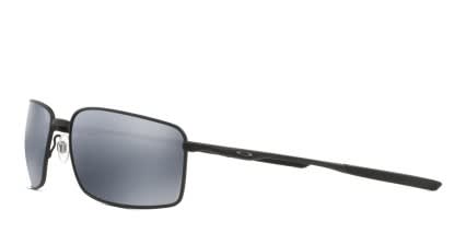 Oakley Square Wire Matte Black w/Grey/Silver glasses - Black / Silver - Angle View