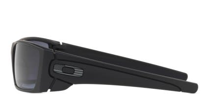 Oakley Fuel Cell Matte Black w/Grey glasses - Black / Gunmetal - Side View